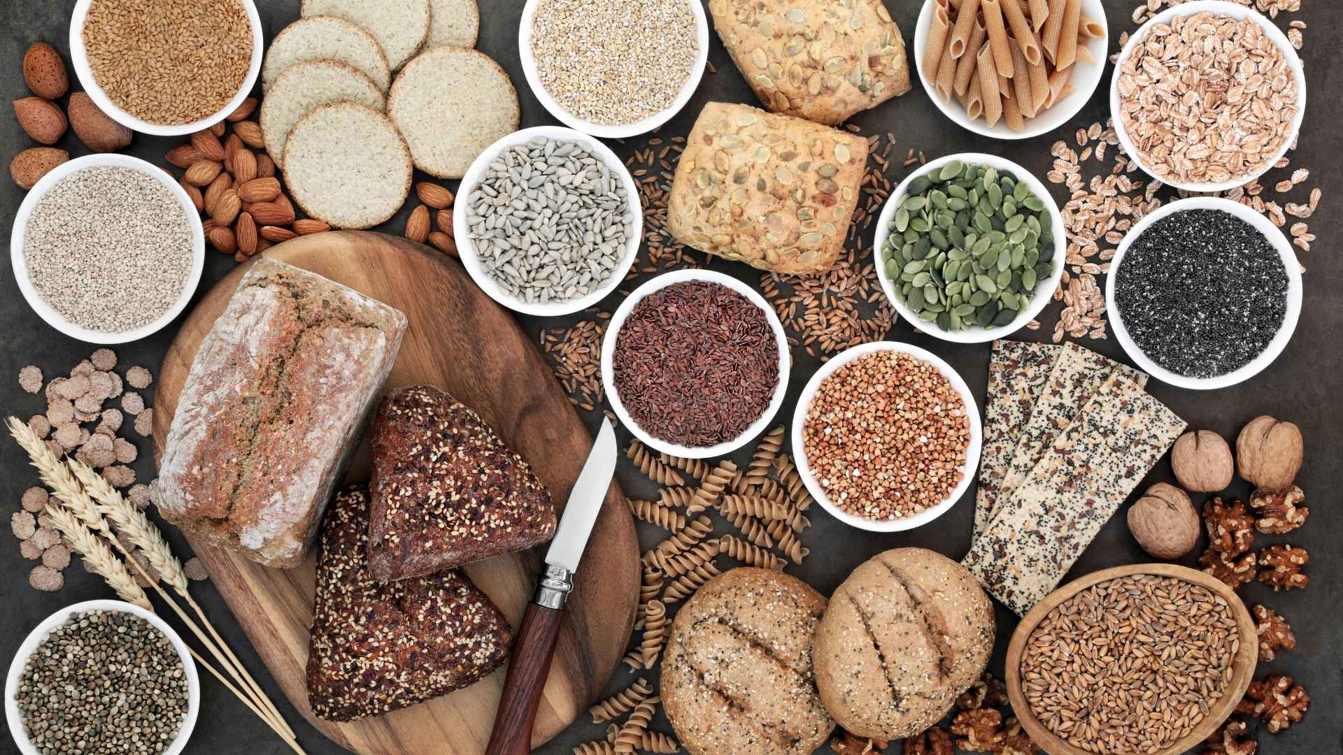 a range of high-fibre foods
