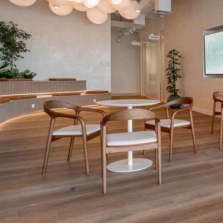 Round table in CloudSpaces workspace