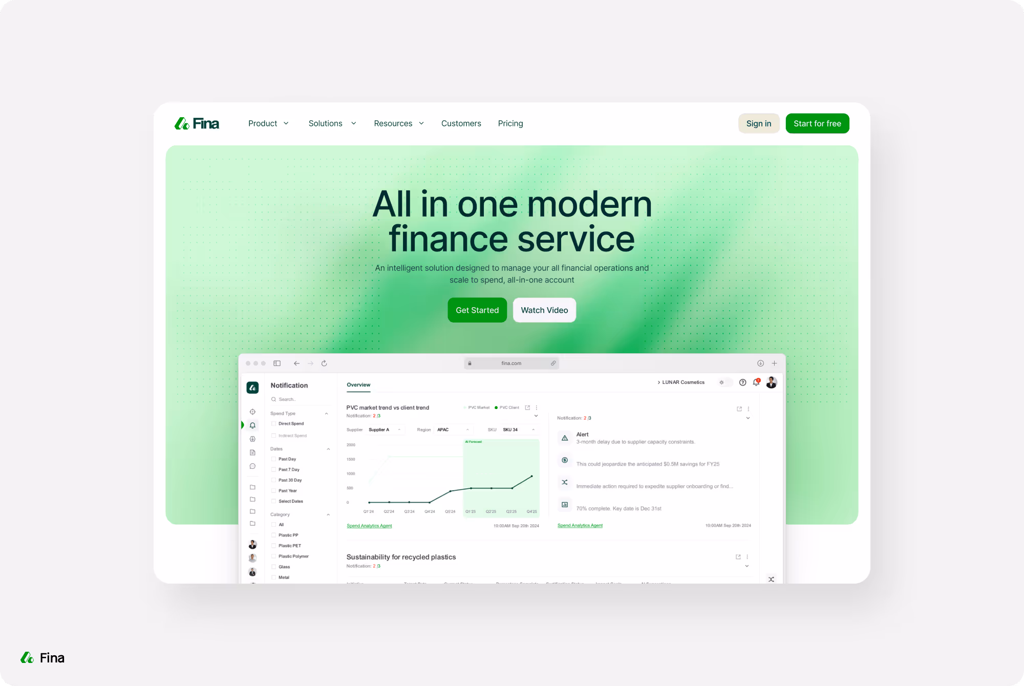 saas fintech website platform design of wavespace