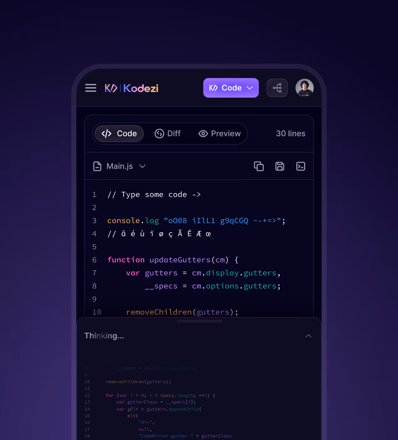 ai coding responsive website