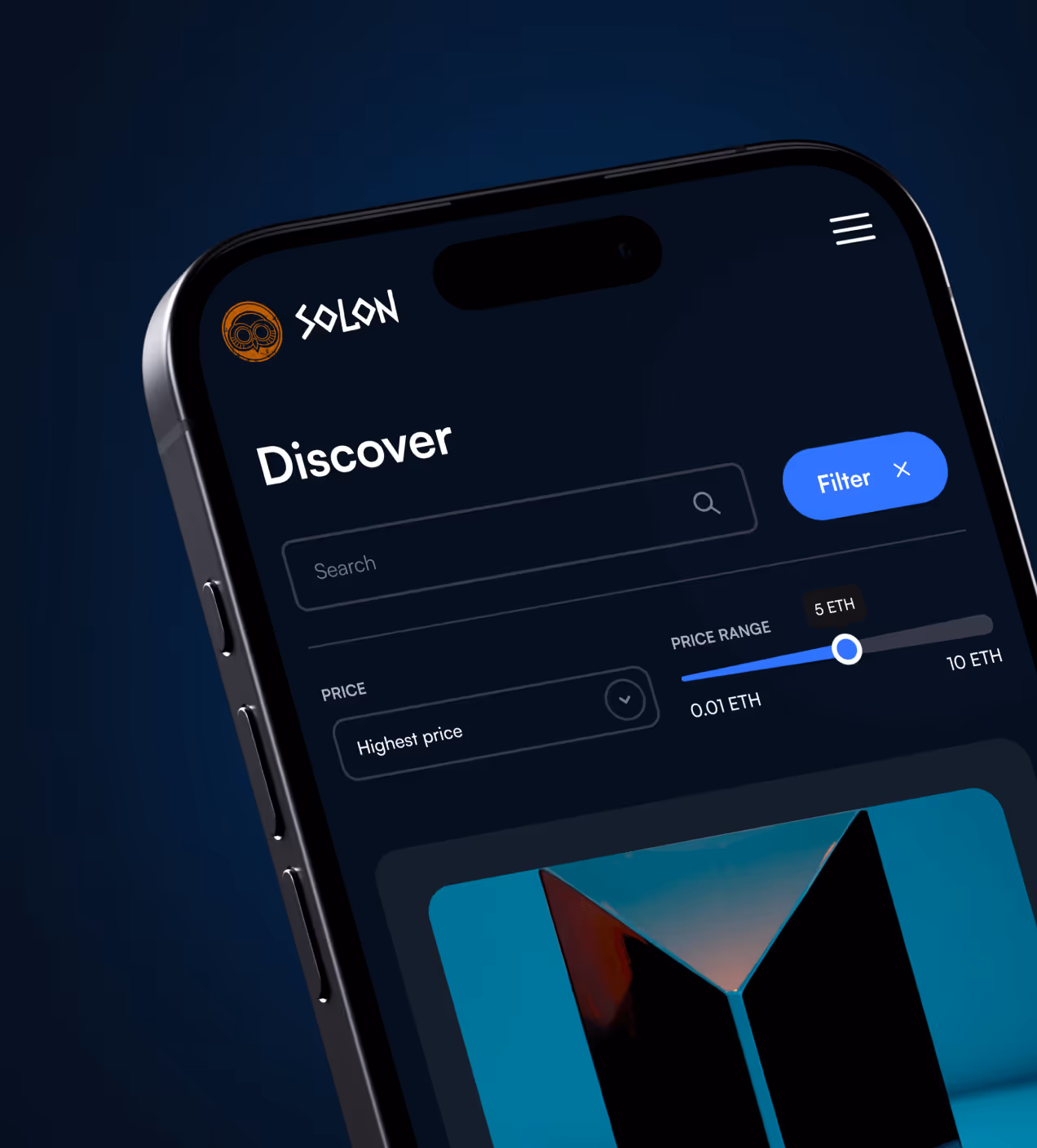 crypto discover page ui