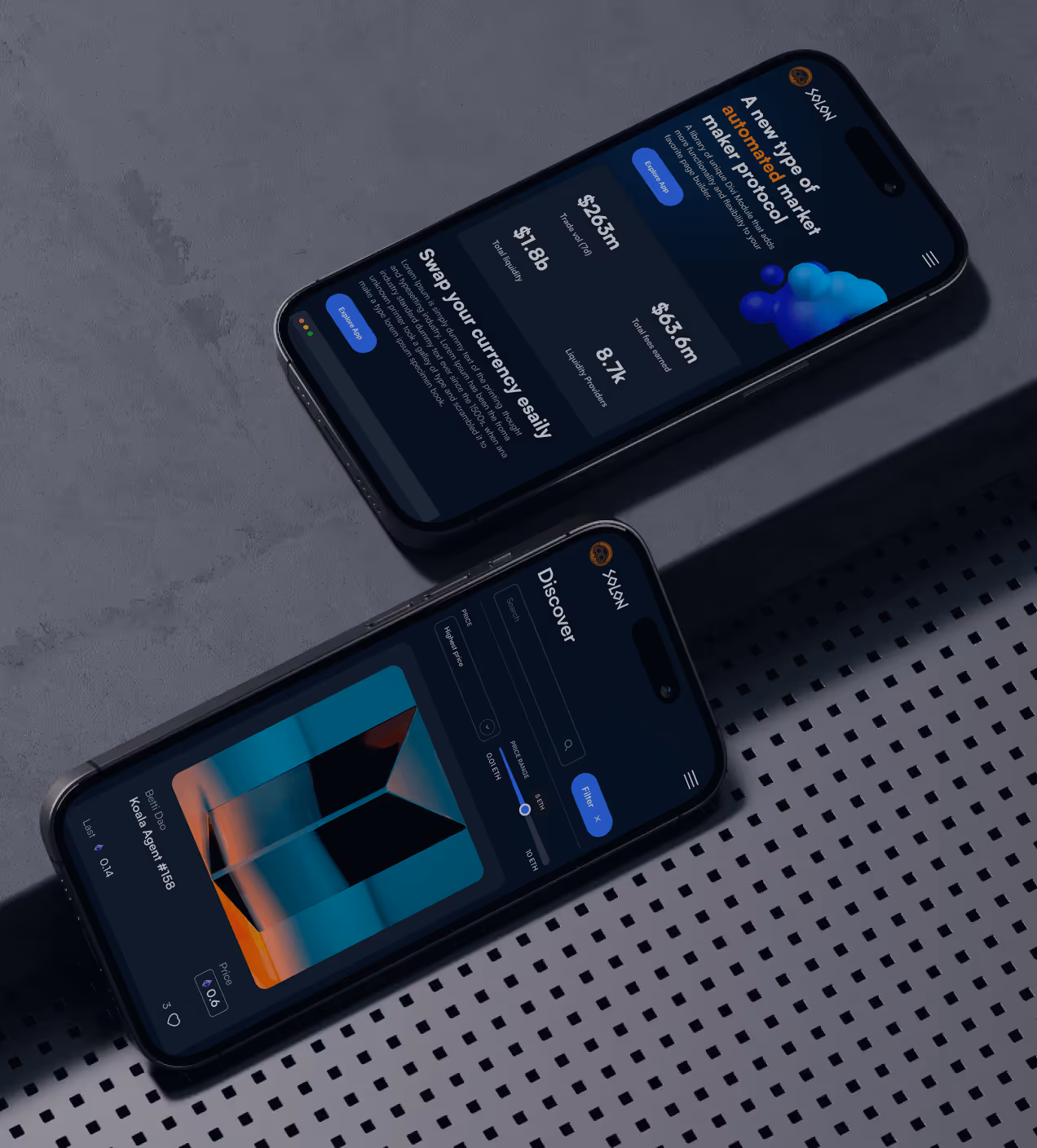 mobile responsive design of wavespace