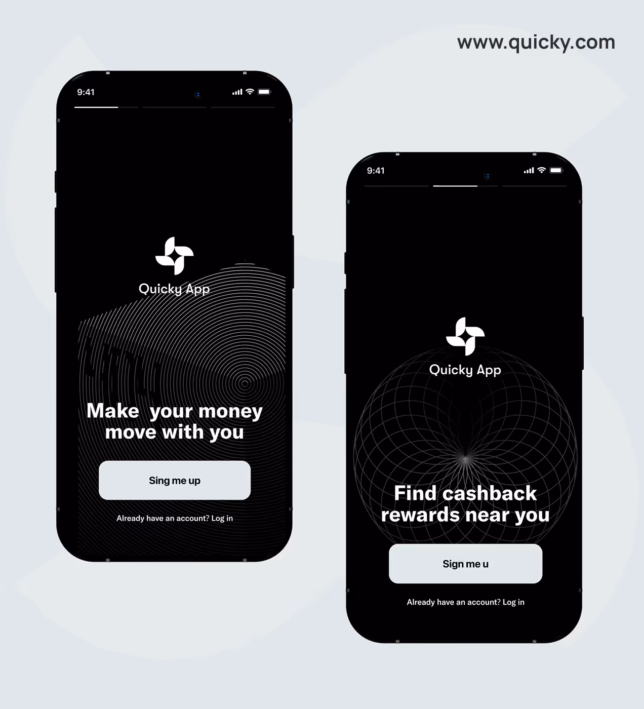 onboarding screen for fintech app