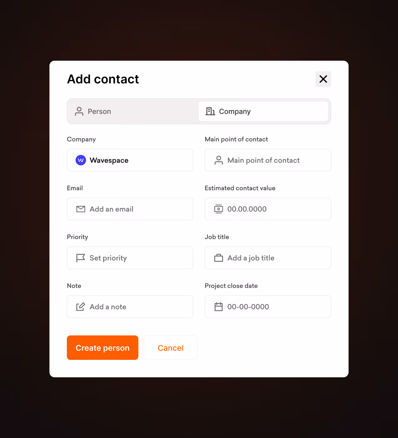 crm platform user interface