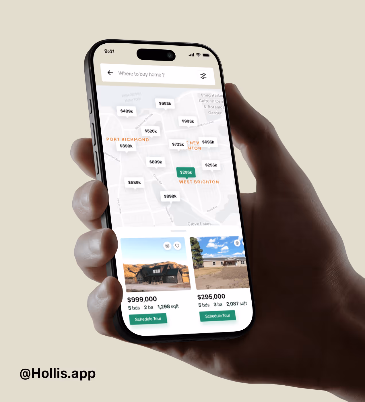 real estate search ui