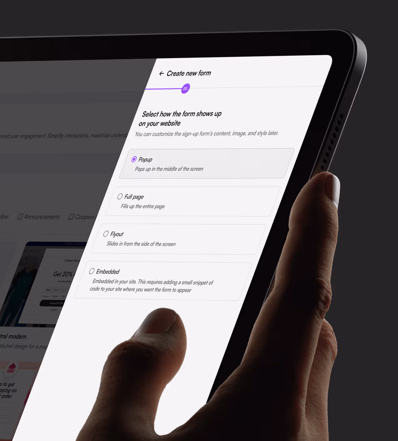 ux dashboard concept