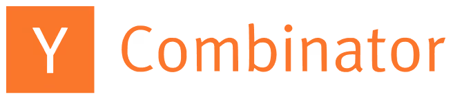 Y Combinator logo with white Y inside an orange square and the word Combinator in orange text.