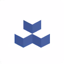 Three blue 3D blocks arranged in a pattern forming a connected shape.