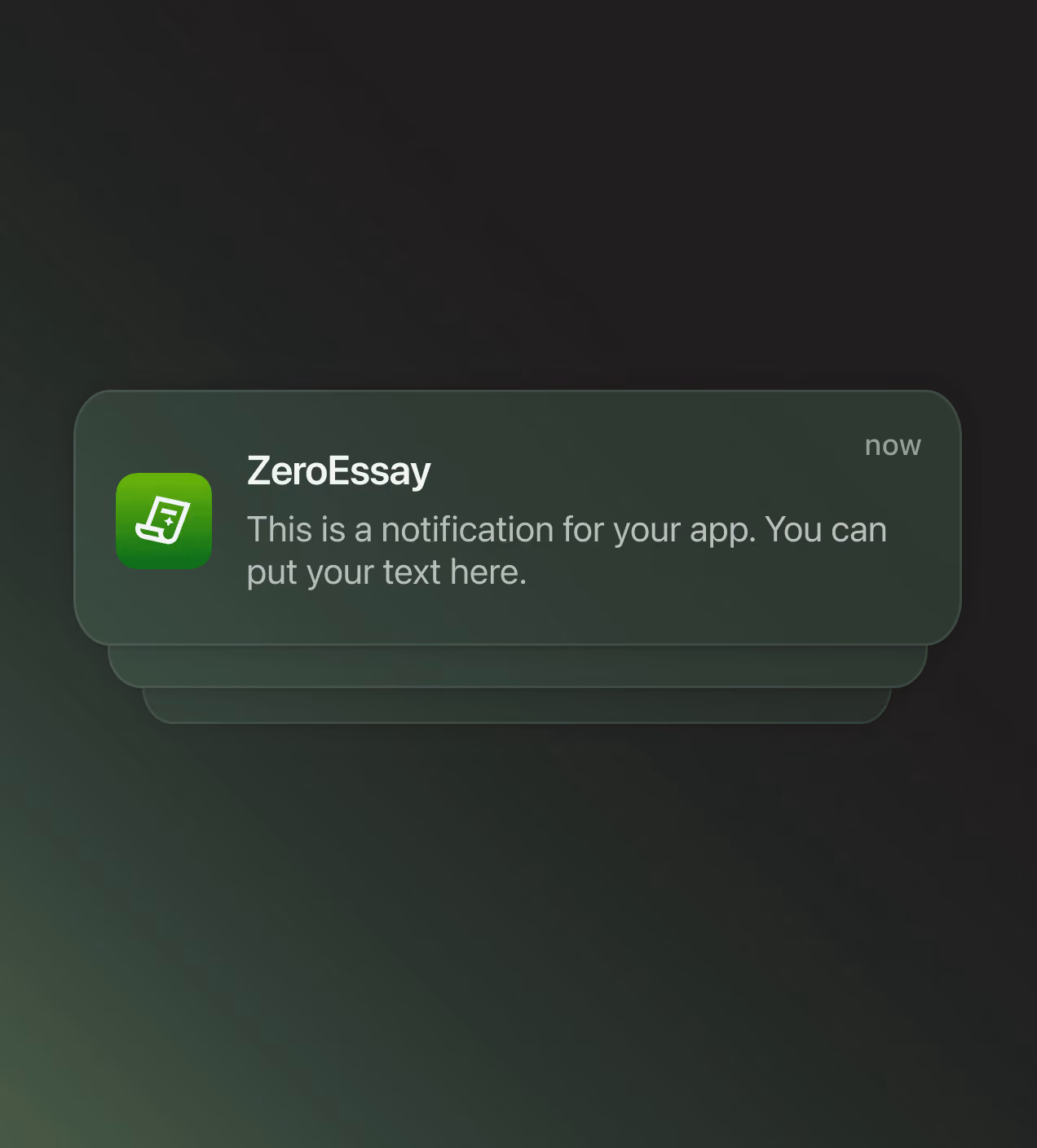 zeroessay-notification-ui-card-design