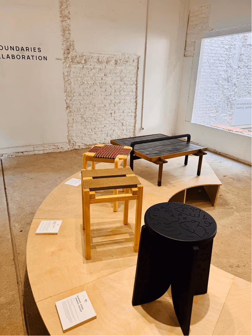 Exploring a small art exhibition in indonesia