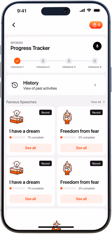 Lifetales progress tracker screen before