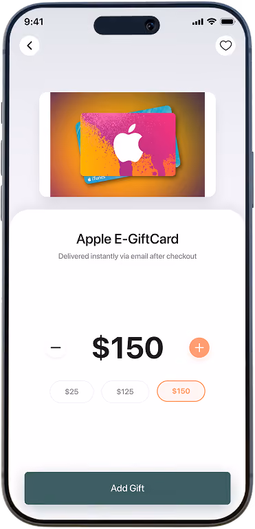 Cardcafe e-commerce referral screen before