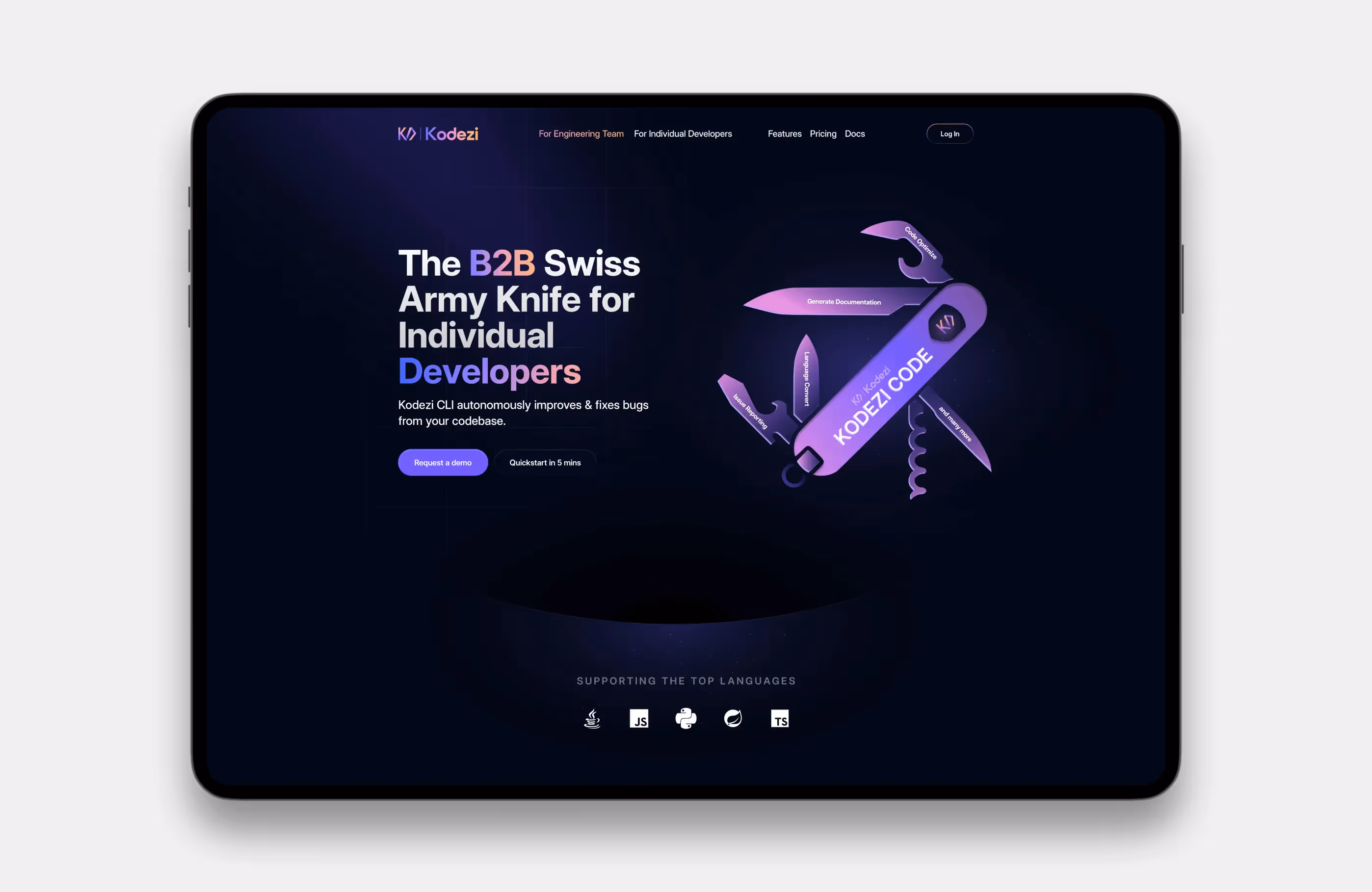 Kodezi - AI-powered code generator
