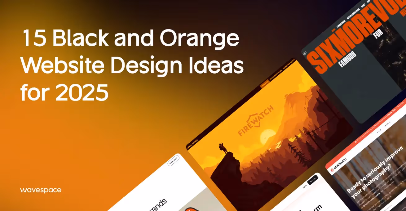 15 Black and Orange Website Design Ideas for 2025