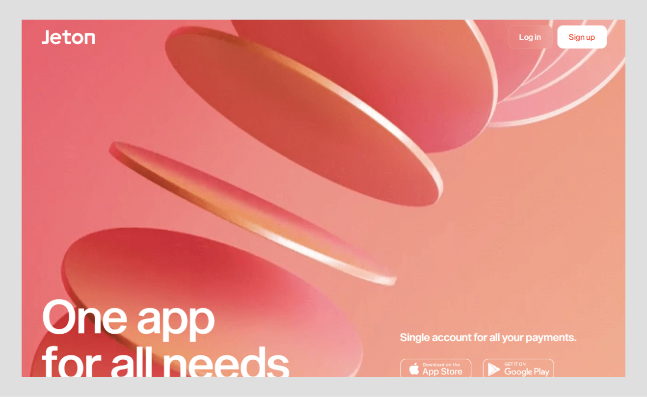 jeton website design example wavespace