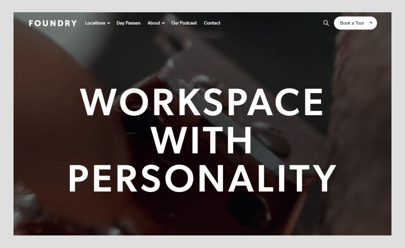 foundry website design example wavespace