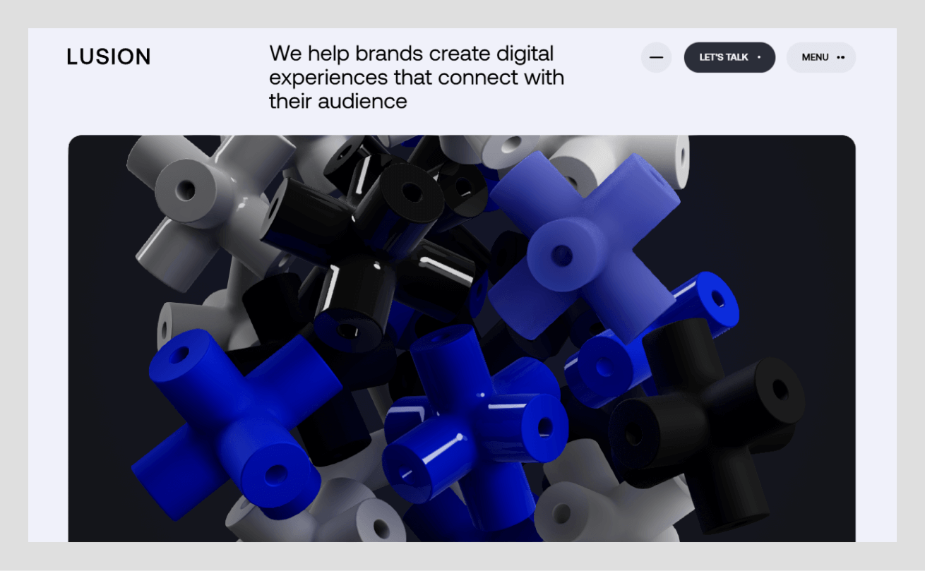 lusion website design example of wavespace