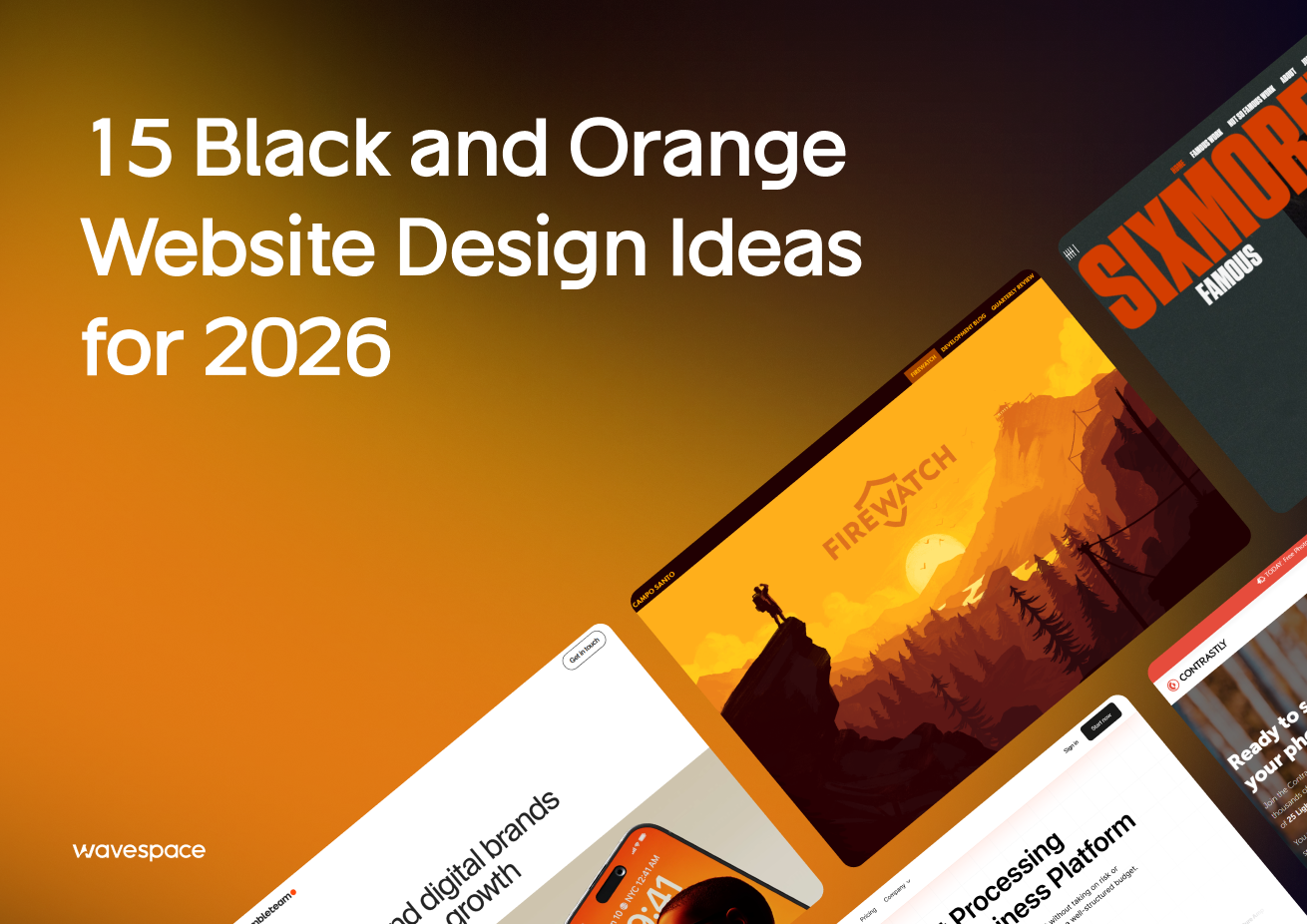 15 Black and Orange Website Design Ideas