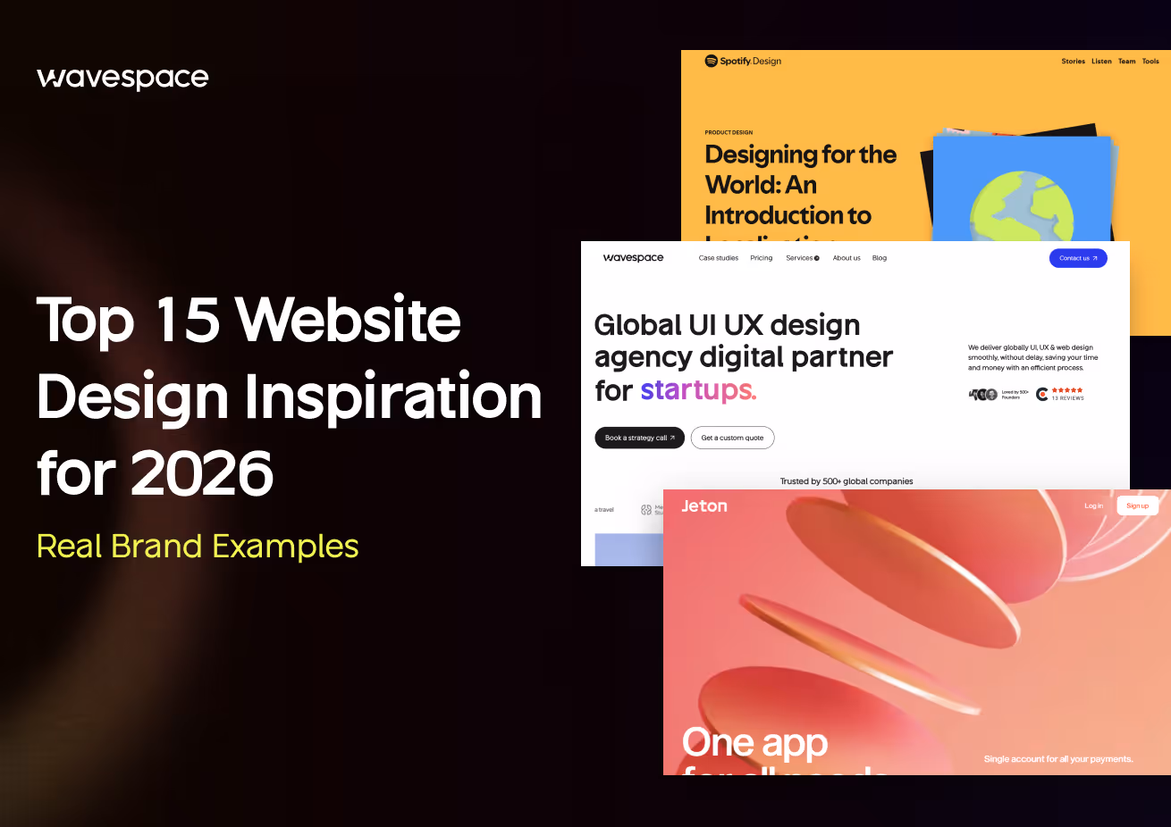 top website design examples of wavespace