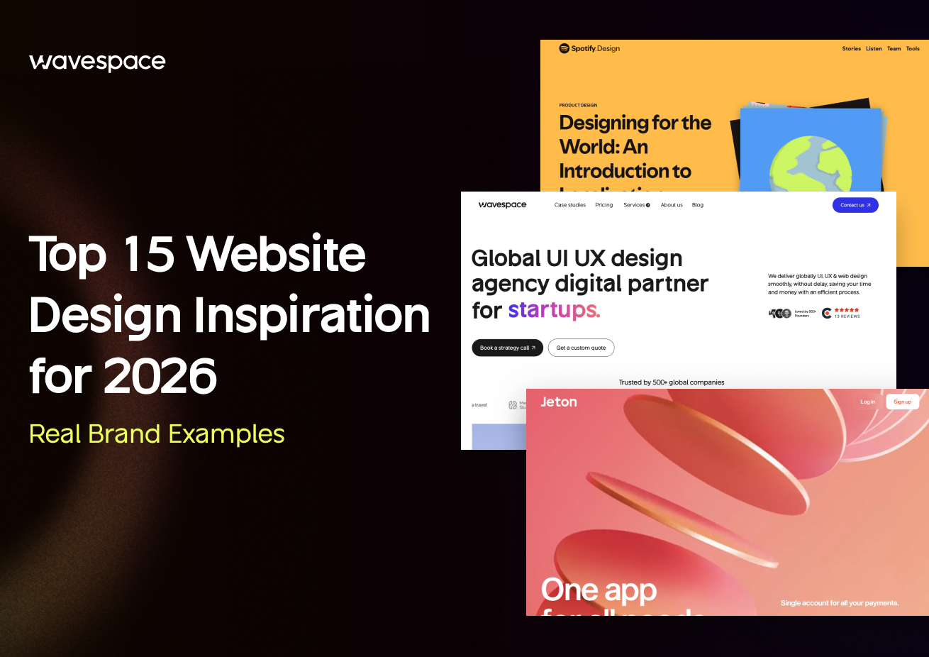 top website design examples of wavespace