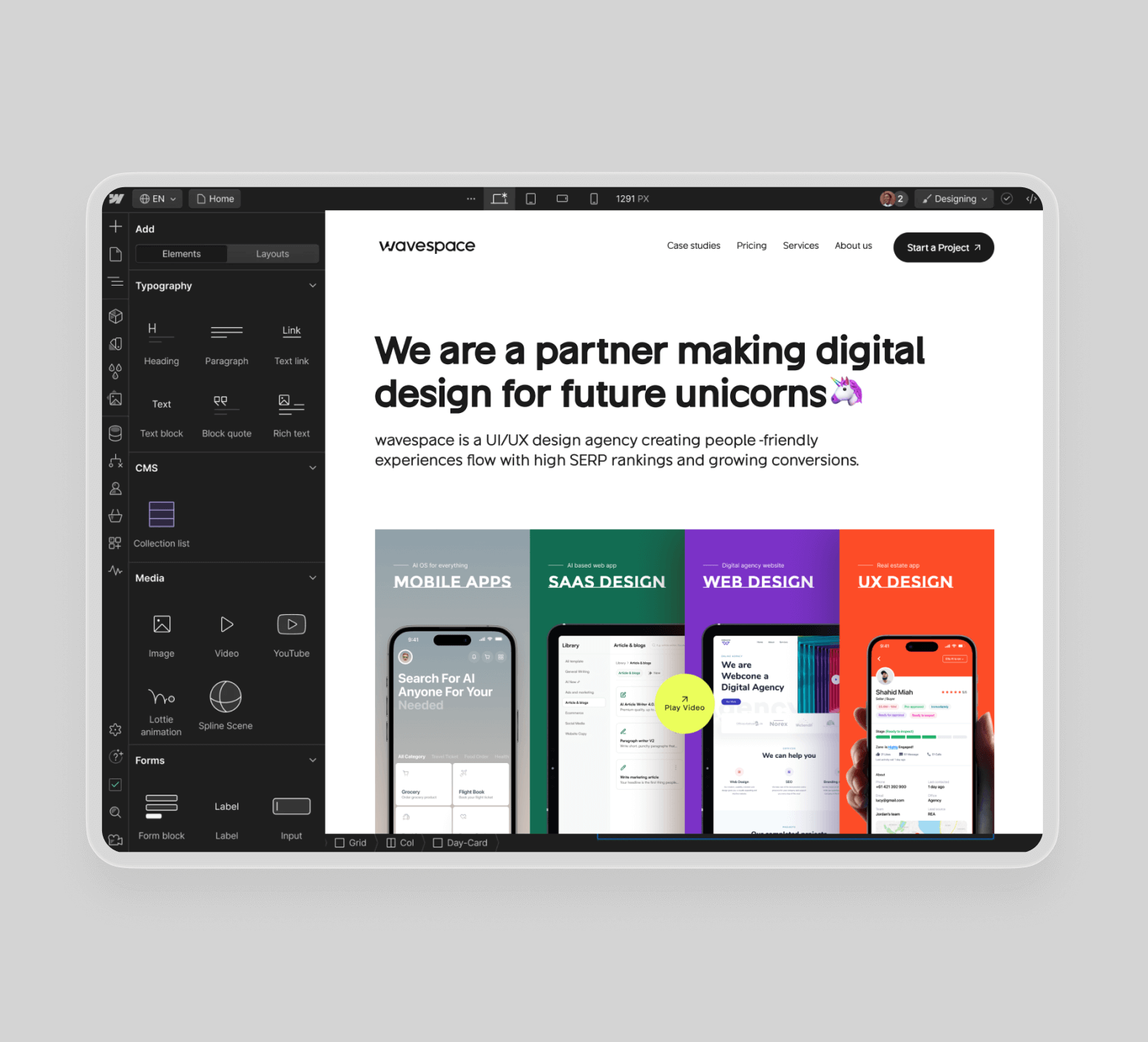 Webflow Design Development Agency Houston USA