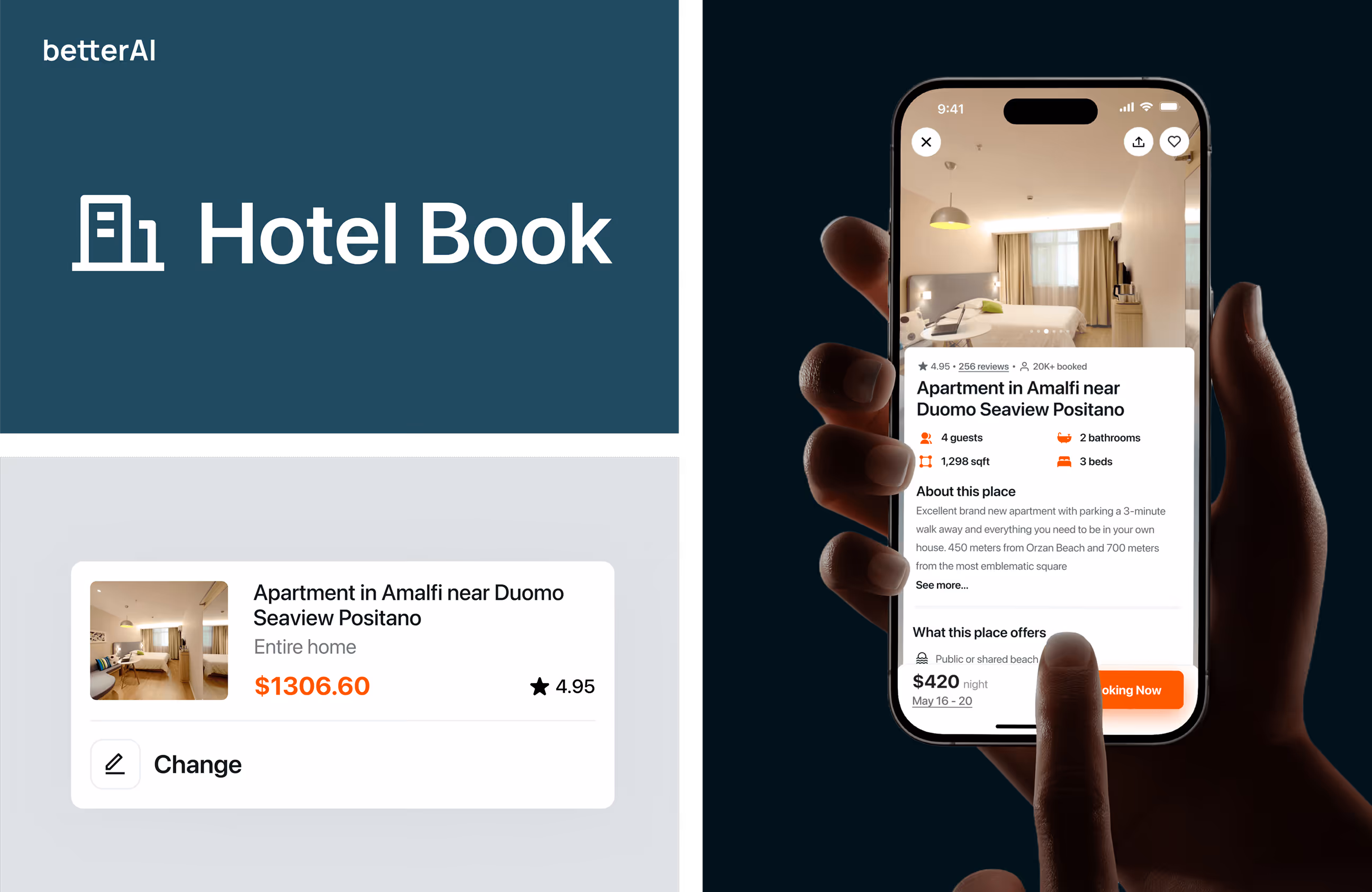 AI hotel booking app