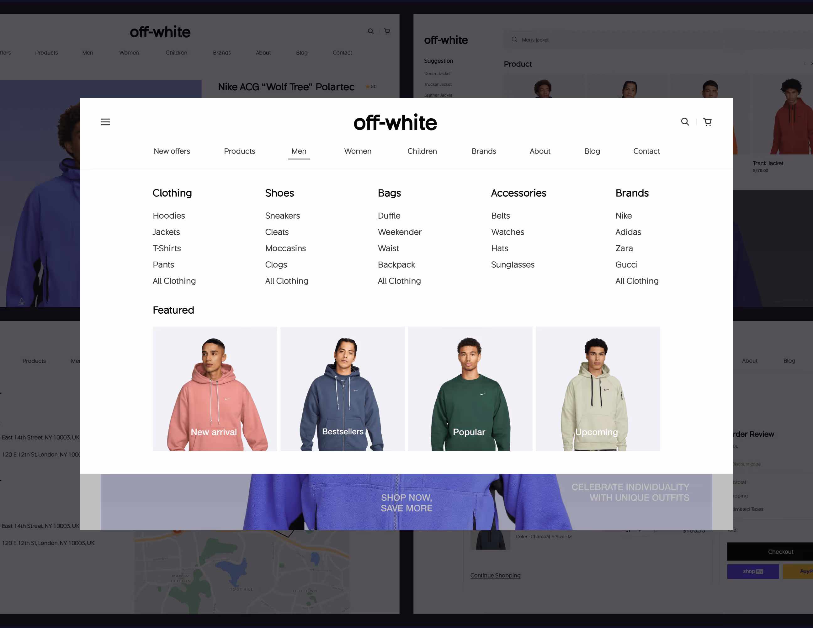 fashion ecommerce store web design by wavespace