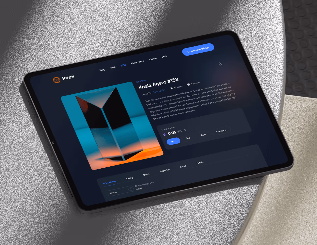 nft detail page ui