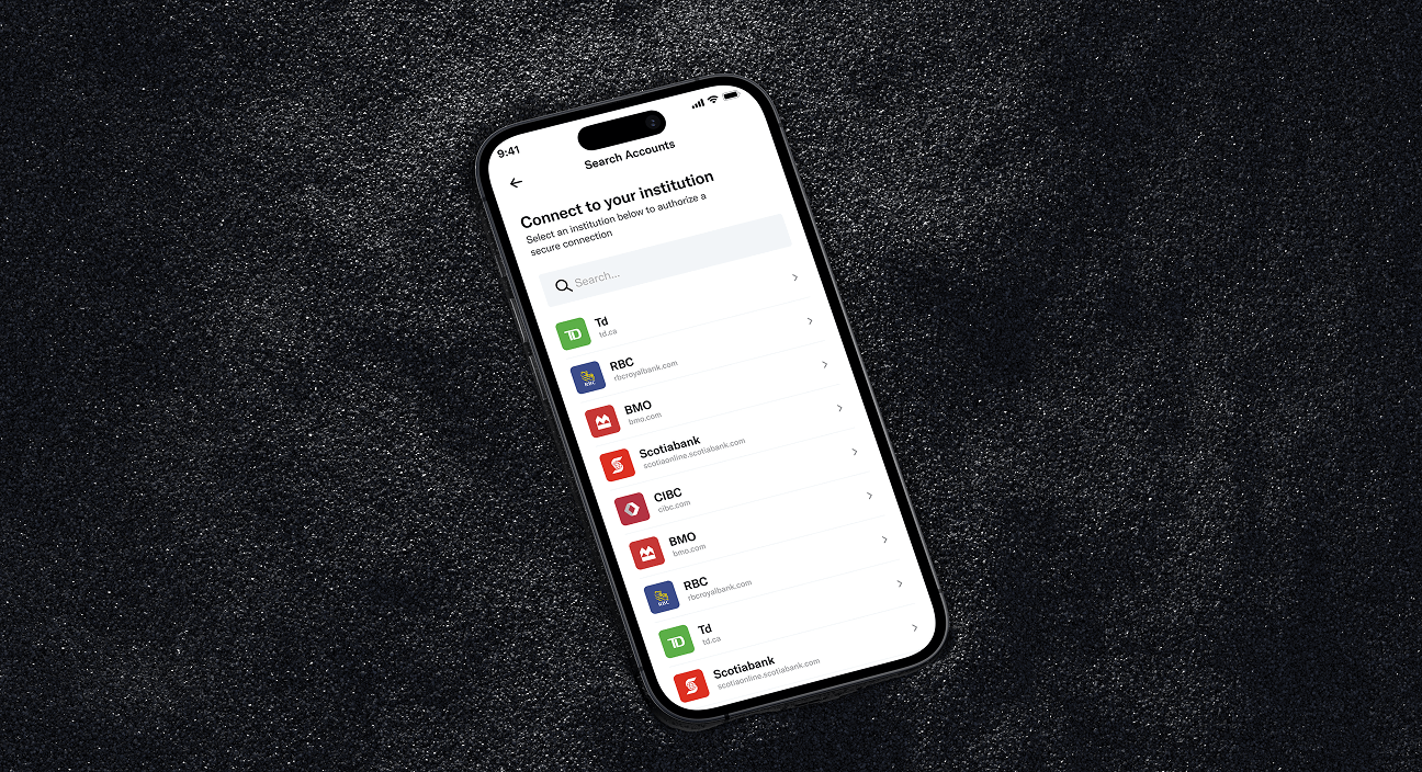 Fintech mobile banking app