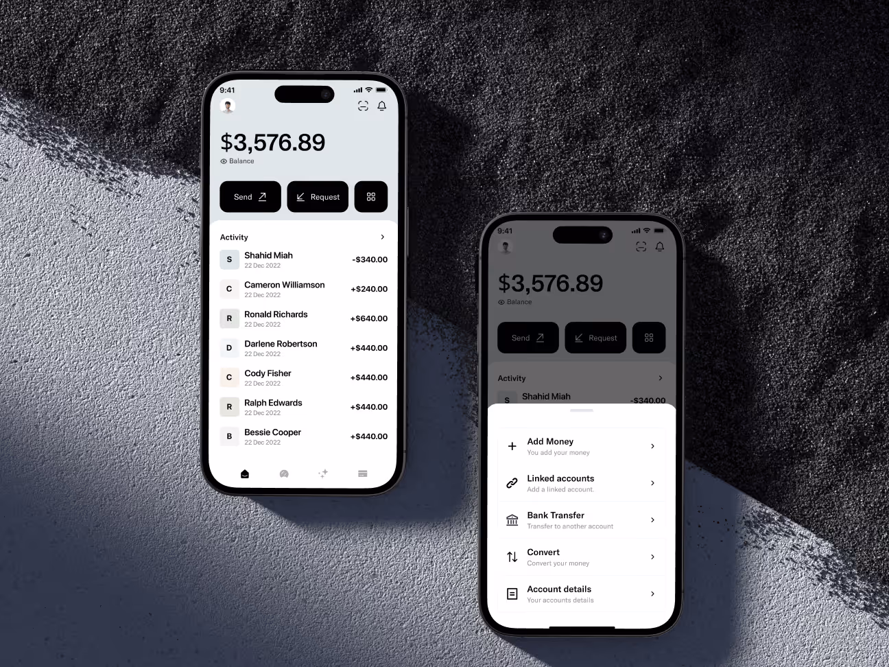finance app by webspace