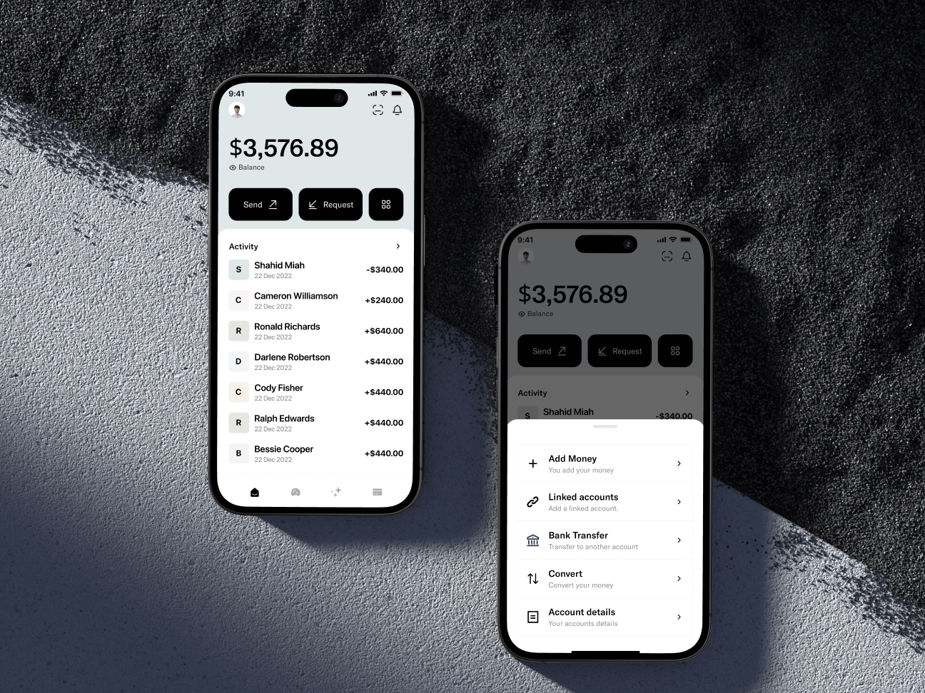 finance app by webspace