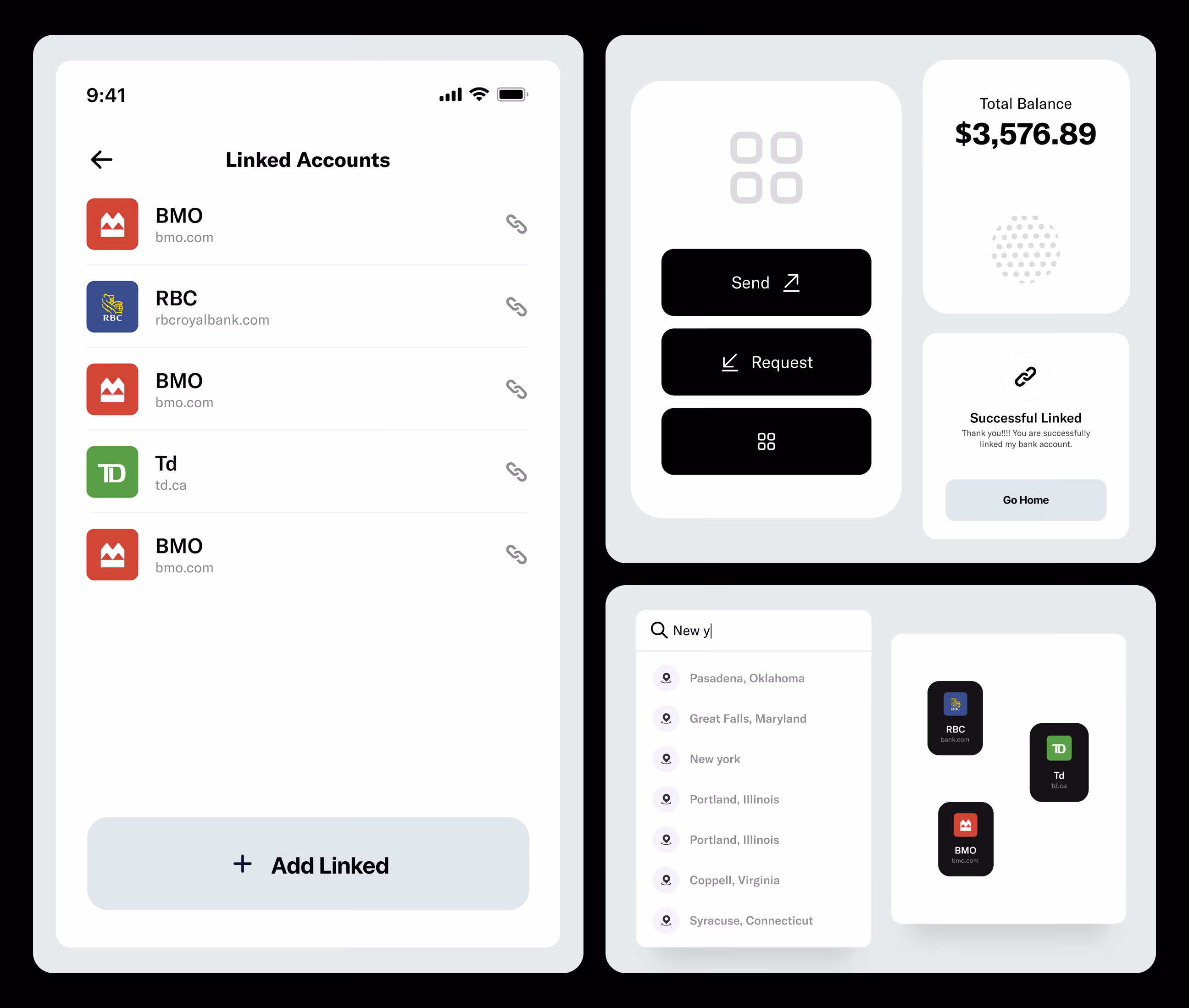 finance app ux design