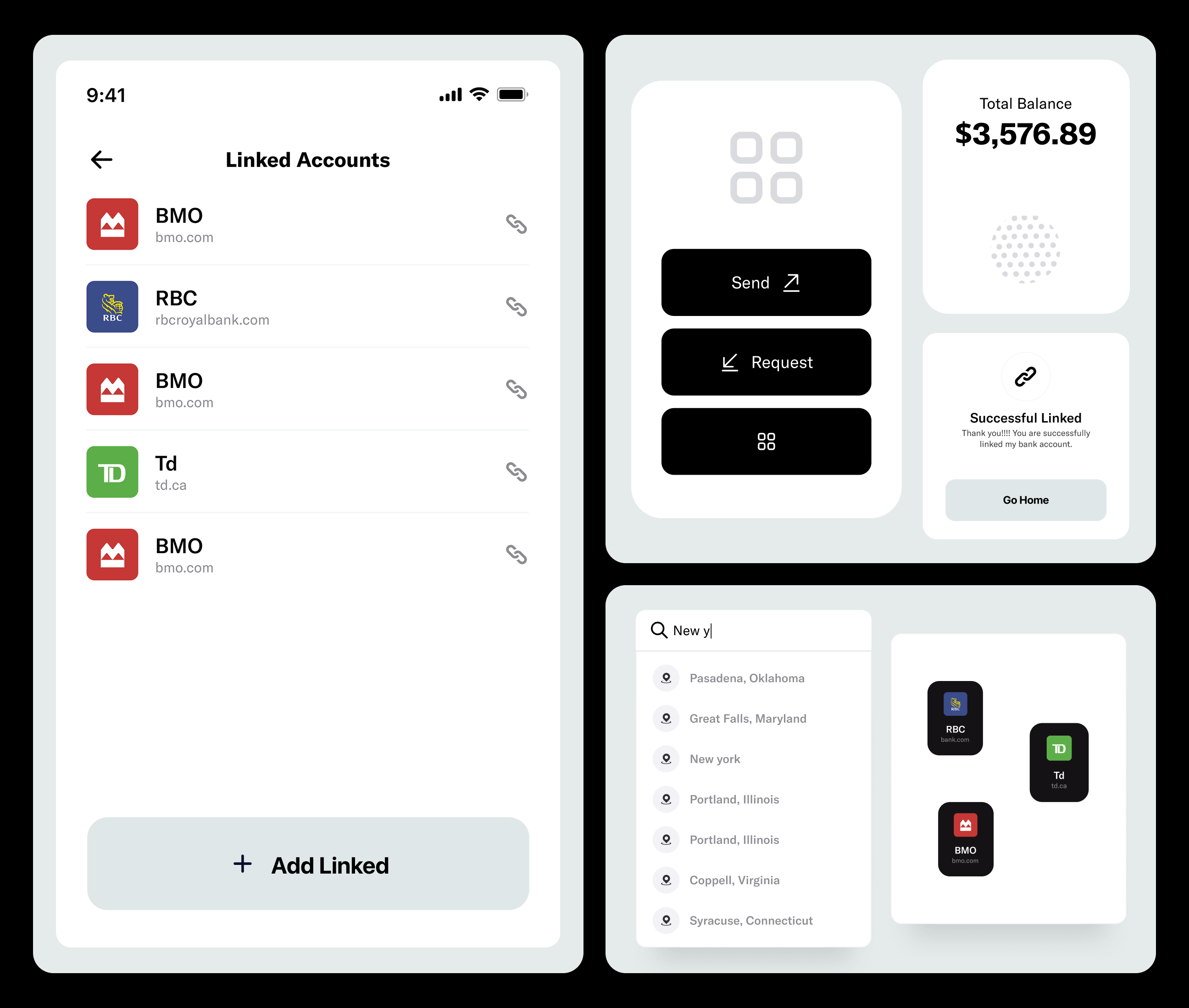 finance app ux design