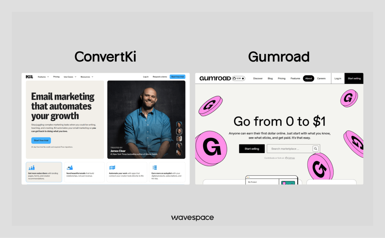 best landing page design template