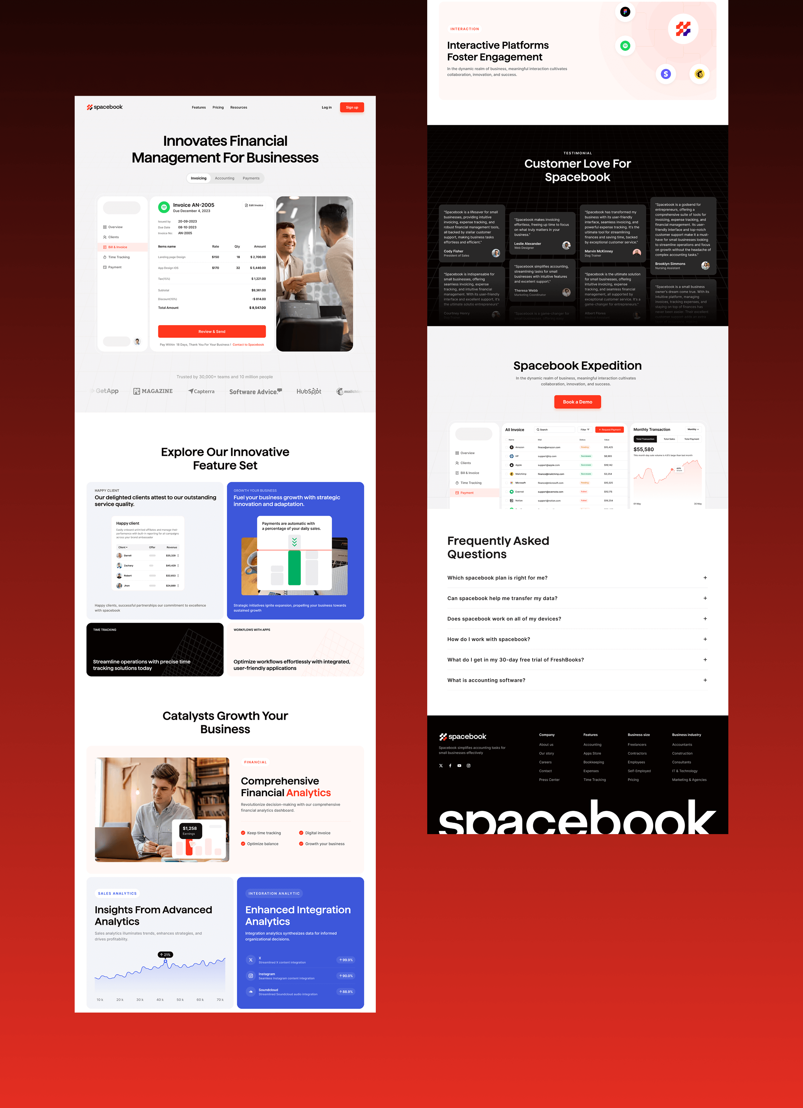 business accounting dashboard ux ui