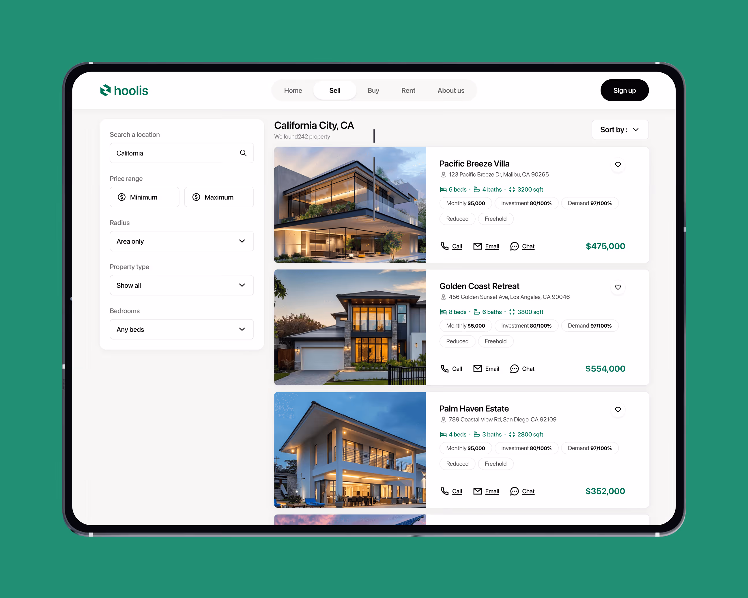 real estate app by wavespace