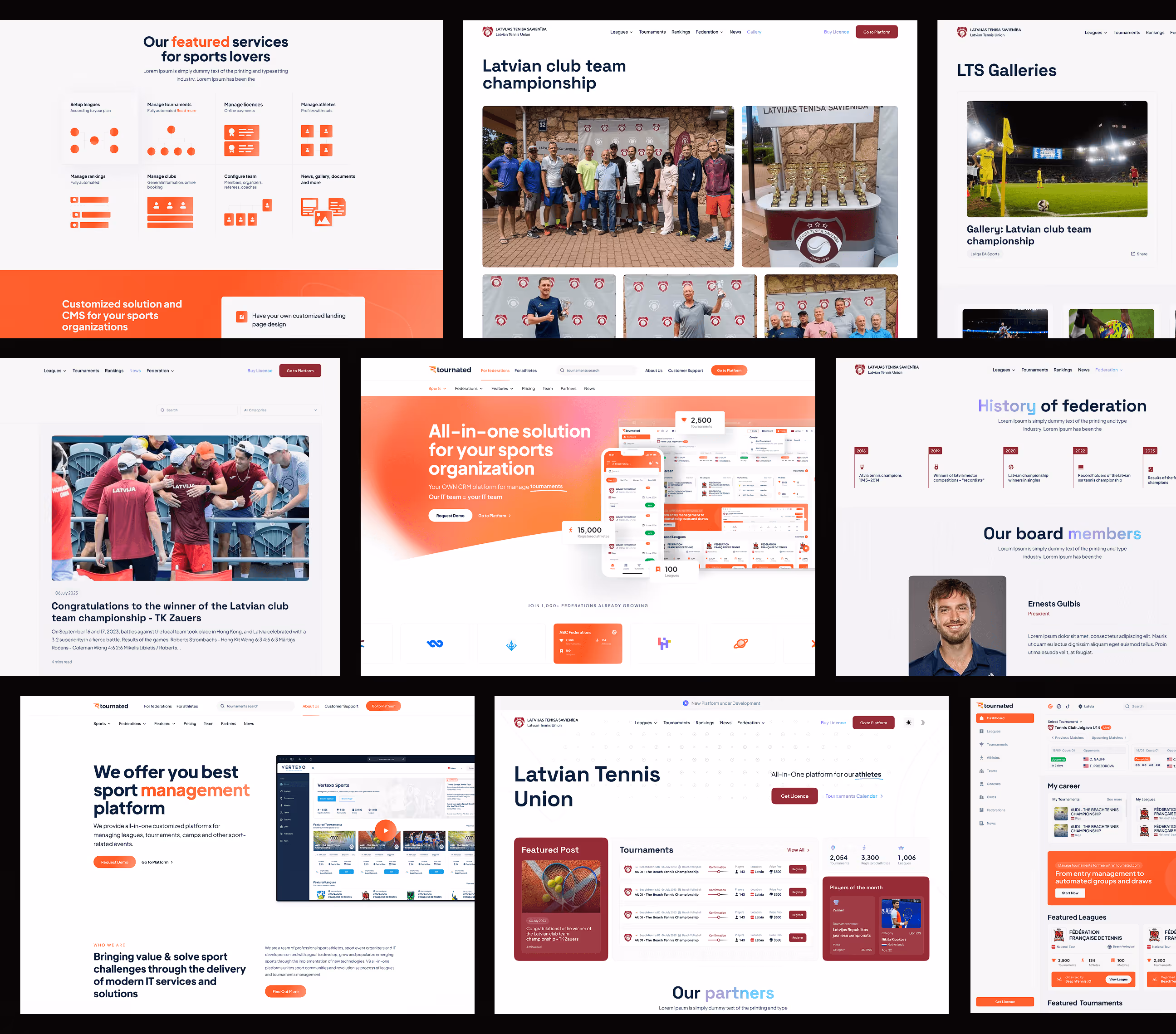 sports management platform ux case study