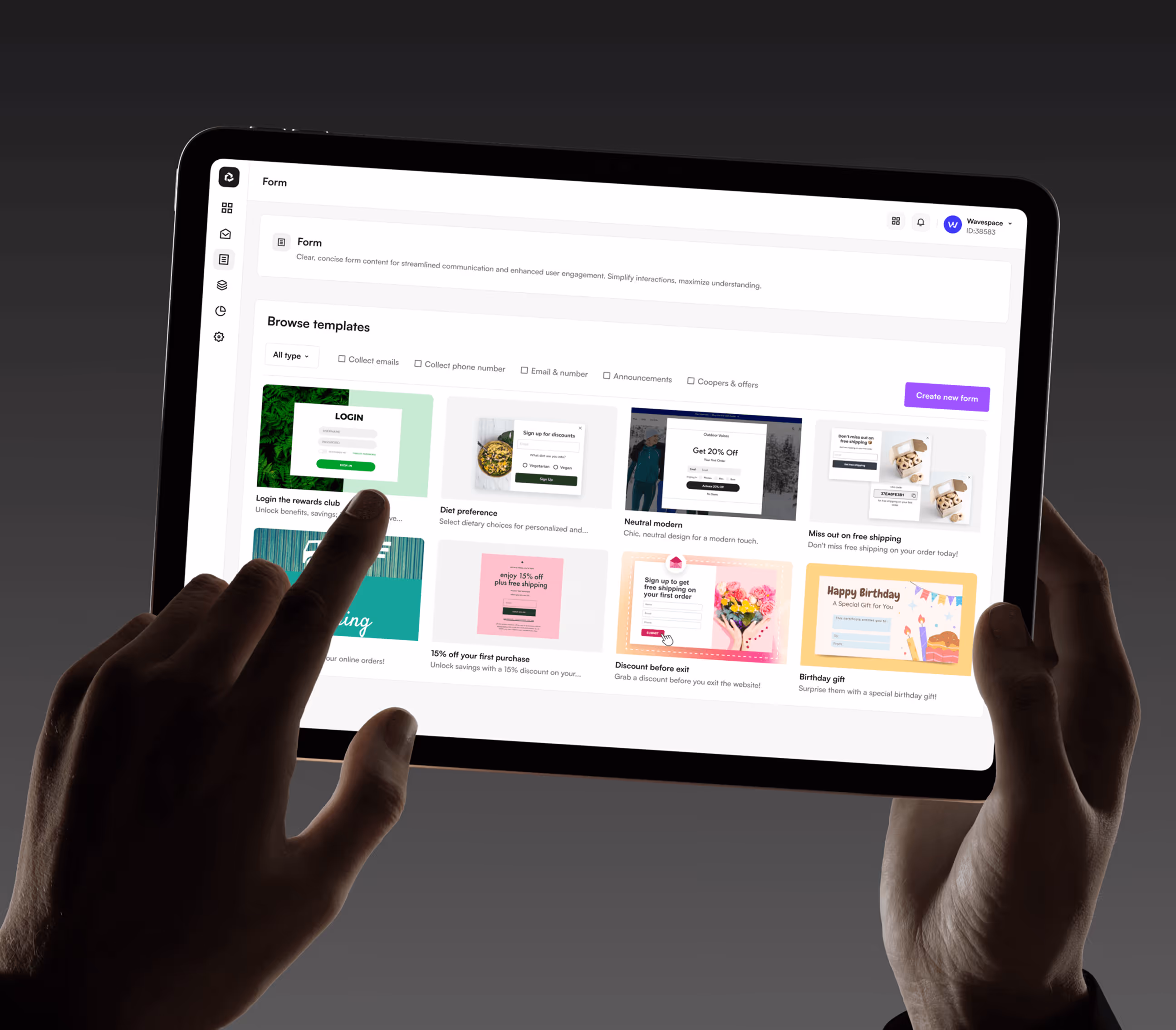 crm dashboard interface
