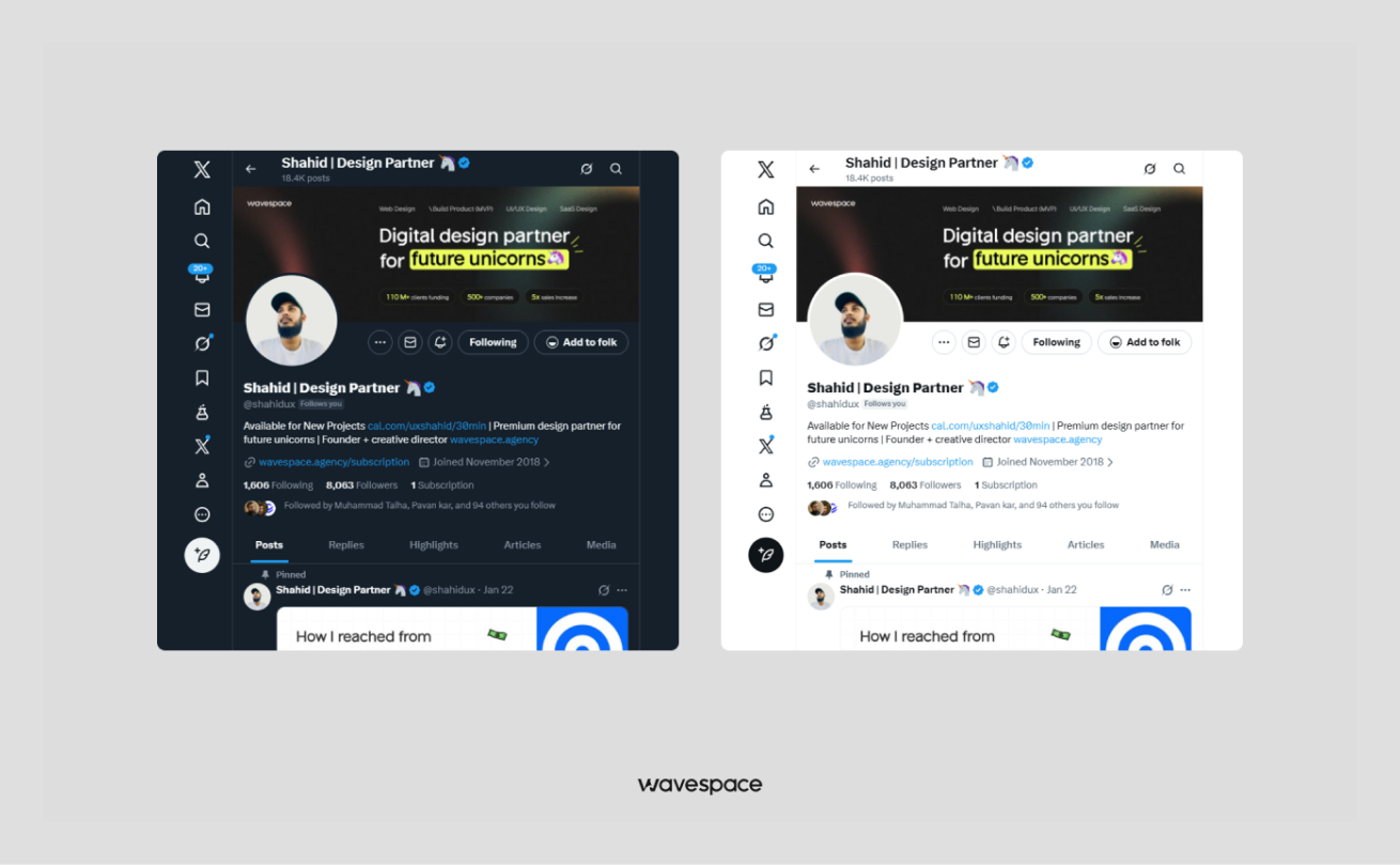 difference between dark mode and light mode users