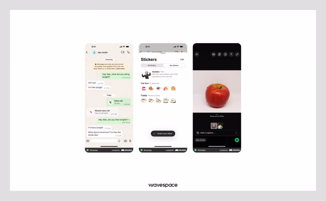 whatsapp app by wavespace