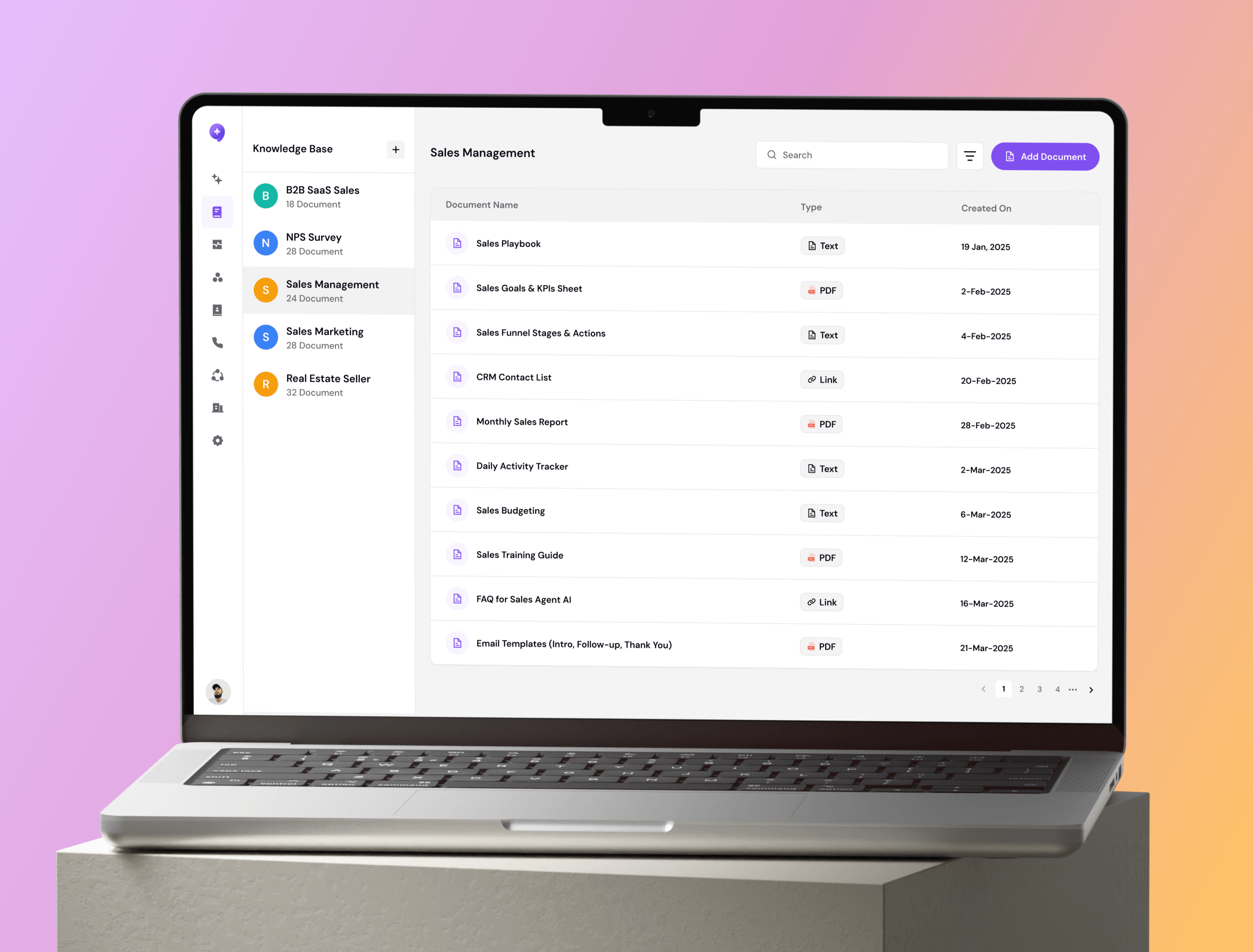 saas dashboard ux design of wavespace