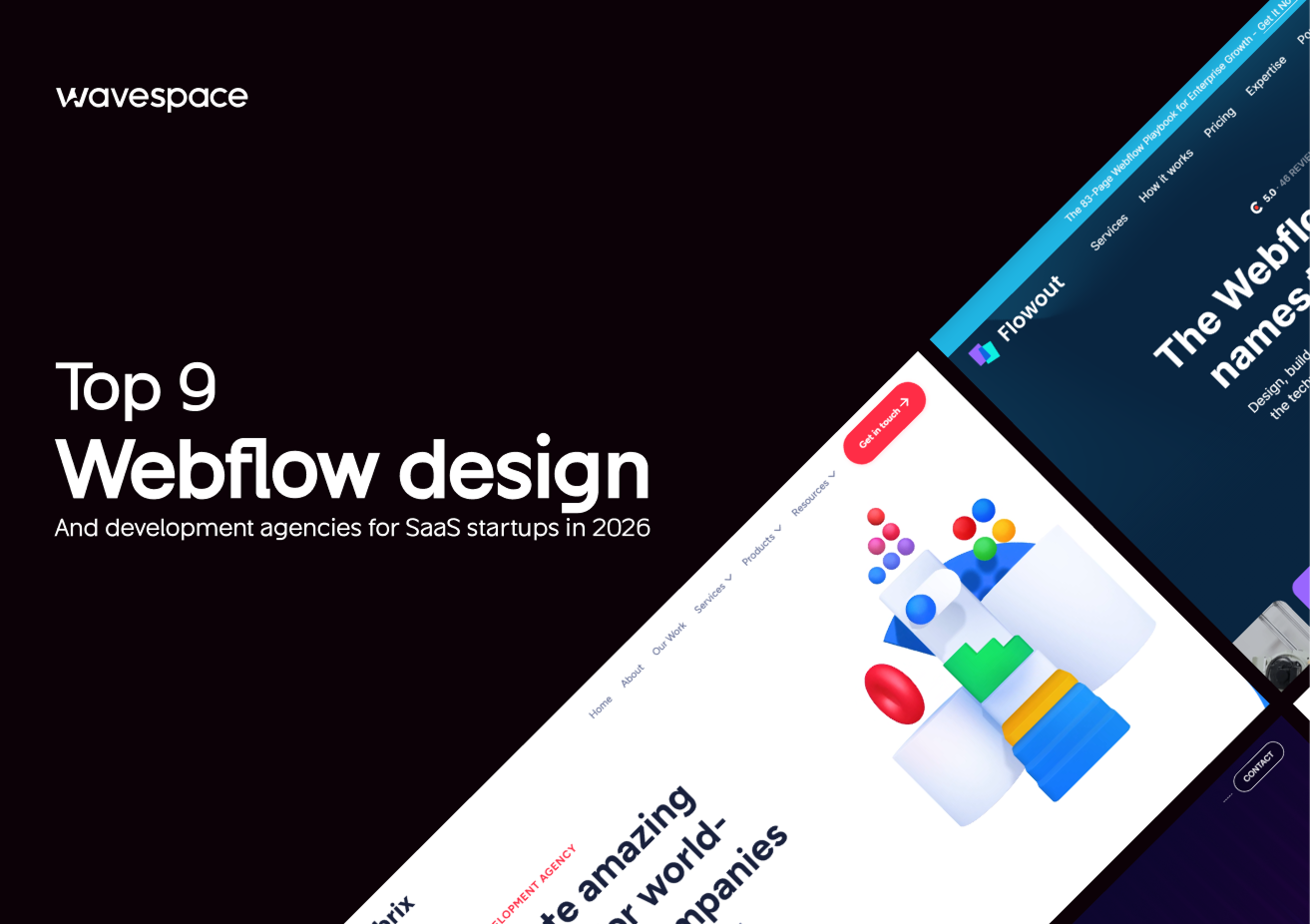 top-webflow design agency for saas startups