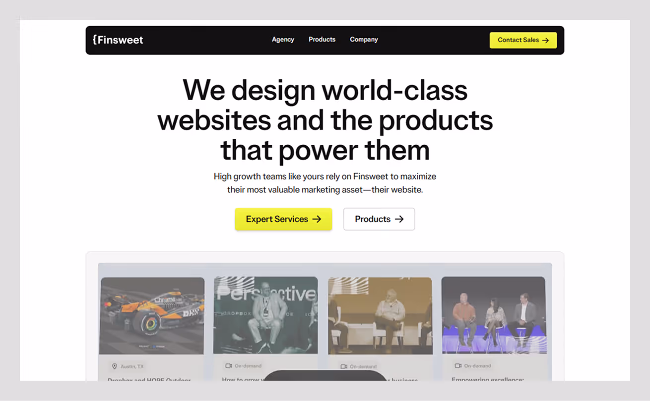 finsweet banner by wavespace