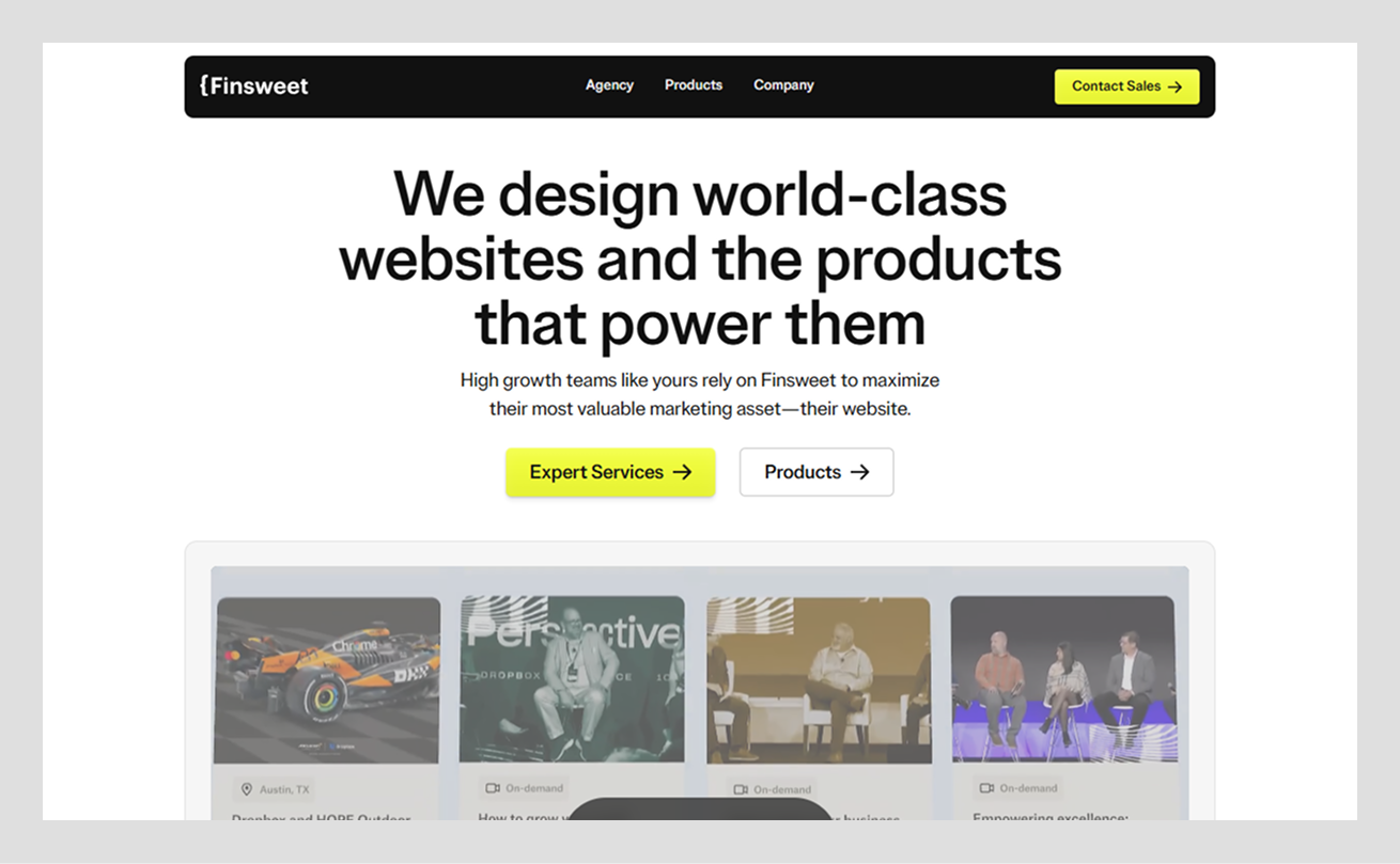 finsweet banner by wavespace