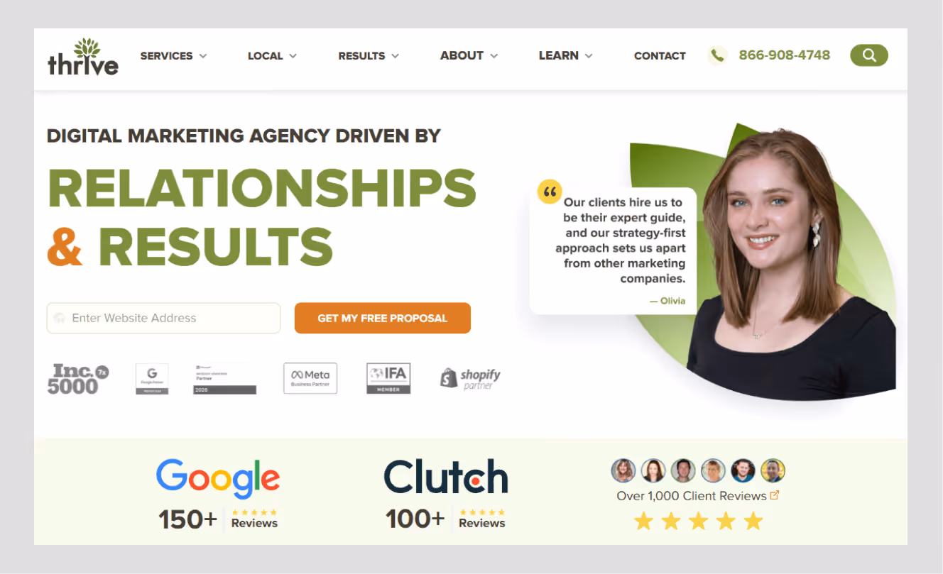 thrive internet marketing agency by wavespace