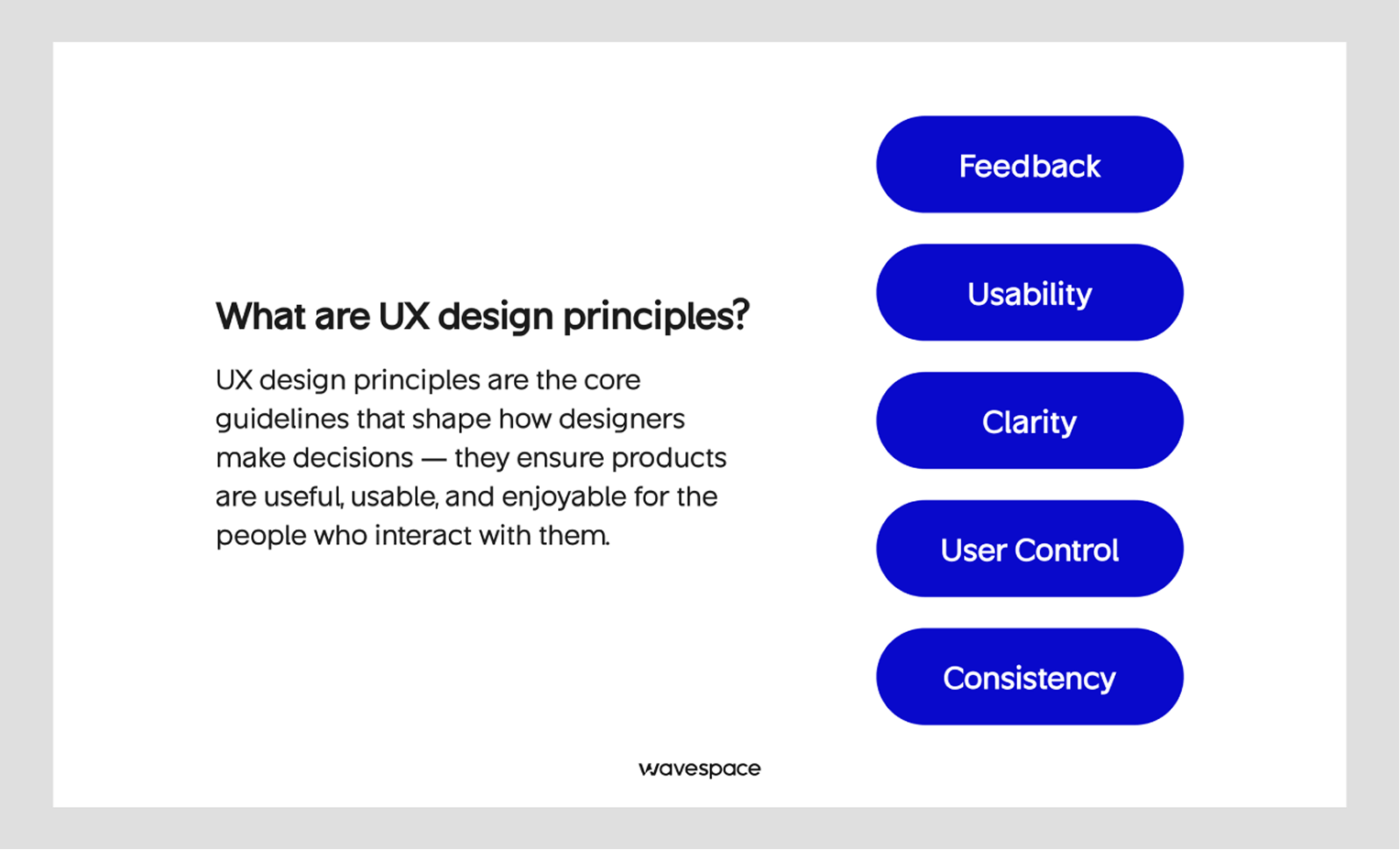 what are ux design principles by wavespace