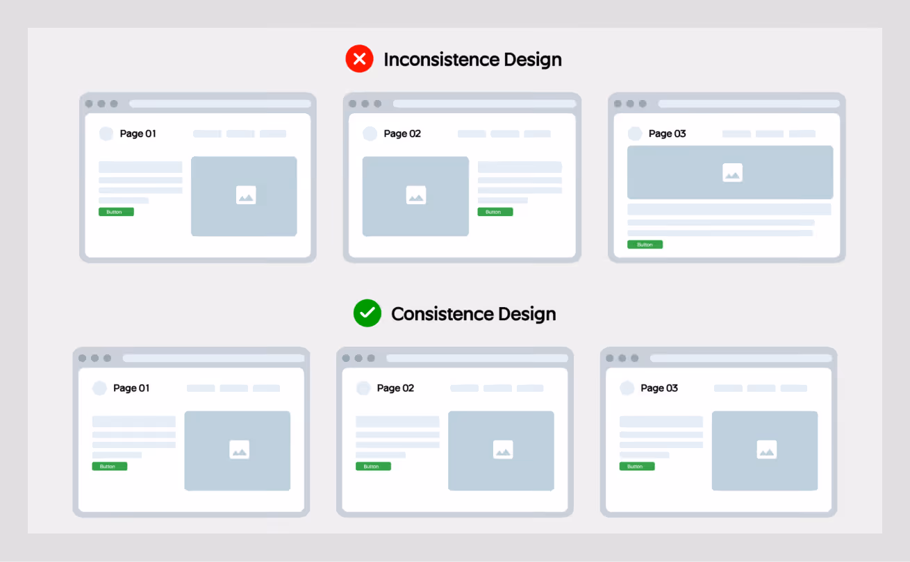 consistency ux design principle