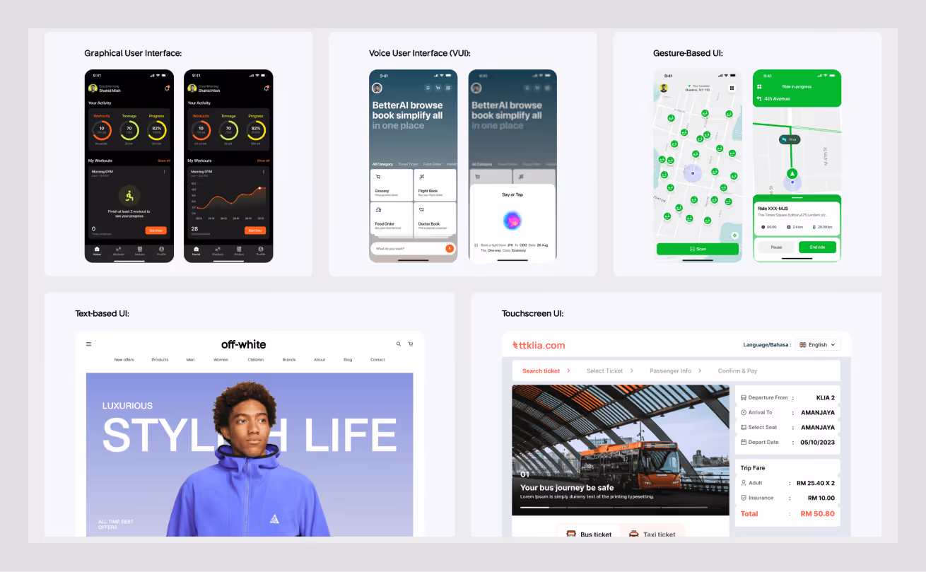 types of ui design