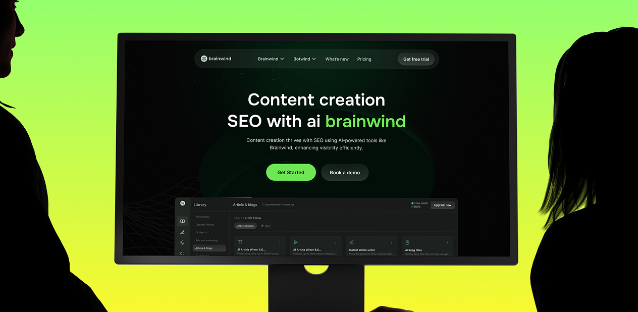 Brainwind - AI chatbot platform for content marketing and SEO