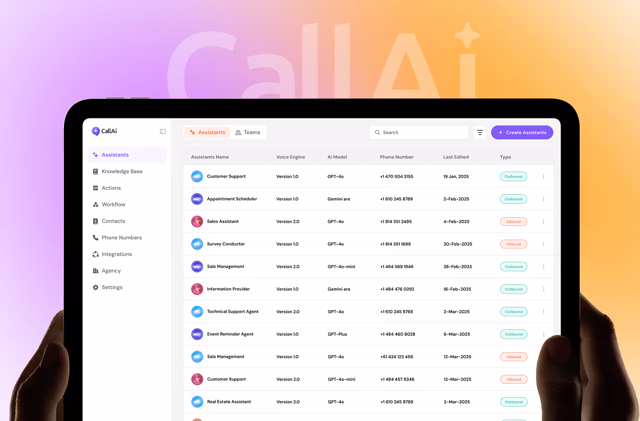 Call AI - AI agentic voice call platform